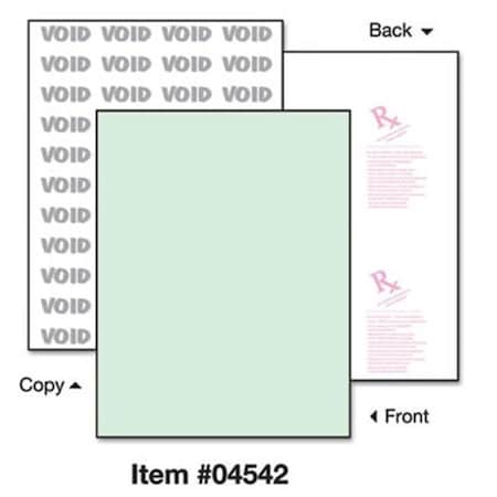 Paris Business Products Paris Business Products 04542 DocuGard Security Paper- 8-1/2 x 11- Green- 500/Ream 4542